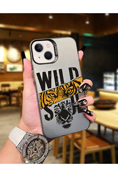 Caseji iPhone 13/14 Compatible Wildsoul Printed Dirt-Repellent Luxury Phone C...