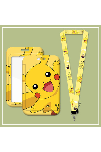 Choice3 بانداي ١ كرتون أنمي طالب بيكاتشو حبل تعليق للرقبة غلاف بطاقة هوية دخو...