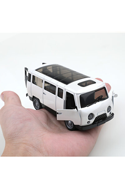 Choice3 white (Bagged) 1/36 scale replica UAZ-452 three-door vintage pullback...