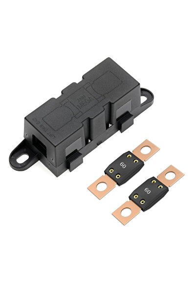 choice2 حامل فيوزات سيارات ميجا 60 أمبير (قطعتان) ANM فيوز شفرة مسطح مثبت بمس...