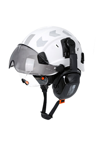 Choice4 SF06 Reflective A CE Ctruction Safety Helmet With Visor Built In Gogg...