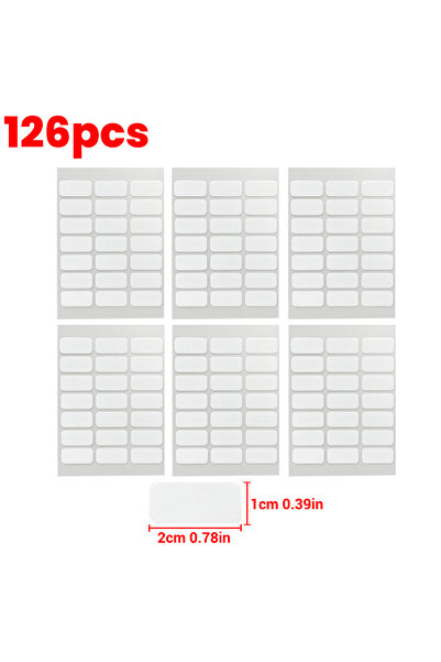 Choice3 ملصقات لاصقة دائرية قابلة للإزالة، مقاس 10 × 20 مم × 126 قطعة، مزدوج ...