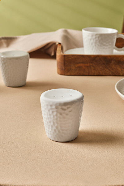 Karaca x Refika Bembeyaz Yuvarlak Tuzluk 6 cm