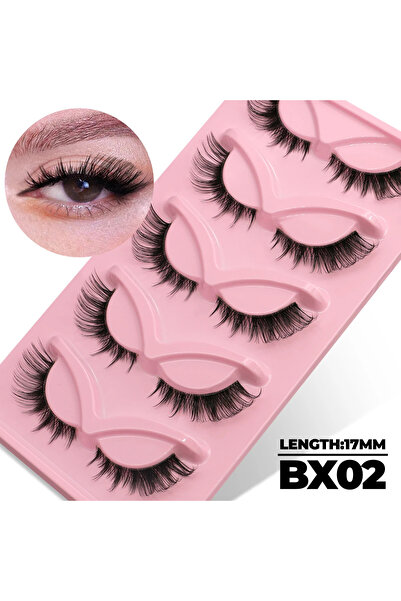 Choice4 5pairs-BX02 Veltrinay Fake Lashes Cat Eye Lashes Faux Mink Eyelashes ...