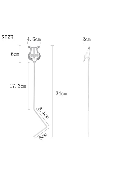Choice6 مفاتيح ثابتة، آلات نفخ نحاسية، حامل نوتات موسيقية، كلارينيت، ترومبيت،...