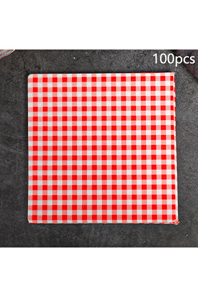 Choice1 red 100pcs 100 Pcs Paper Liners Sandwich Wrapping Paper 7 Colors Wax ...