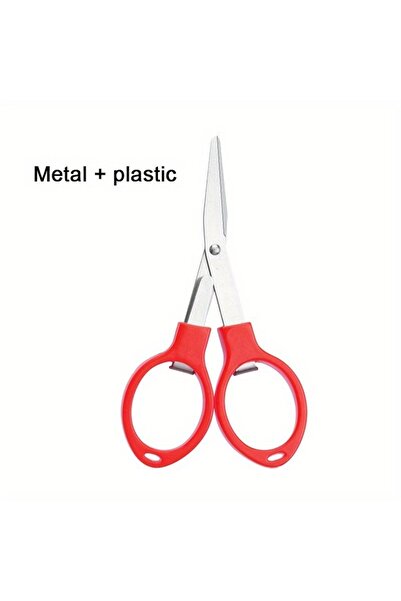 Choice1 Red Folding Scissors Stainless Steel Fishing Line Cutter Multifunctio...