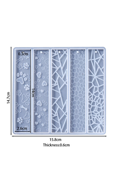Choice1 قالب راتنج إيبوكسي كريستالي على شكل أوراق شجر، مخلب قطة، زهرة حب، فاص...