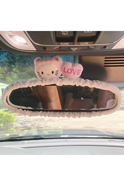Choice3 1pcs D Cute Cat Rabbit Car Cartoon Seat Belt New Rearview Mirror Figu...