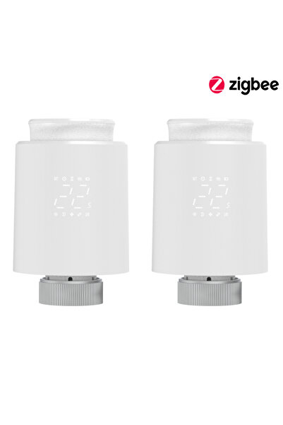 Choice6 جهاز تحكم ذكي للرادياتير بتقنية واي فاي/زيجبي 3.0 من إيزايوت، قطعتان،...