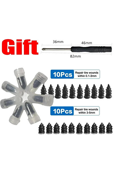 Choice 20 قطعة من مسامير إصلاح إطارات السيارات المتنوعة، مناسبة لسيارات جنرال...