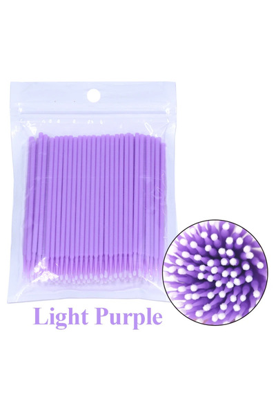 Choice10 C501-purple 100pcs 100Pcs Eyelash Cleaning Brush Lash Extension Micr...