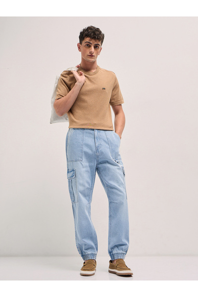 The Bear House By Styli Men Mis Rise Cotton Baggy Fit Jeans