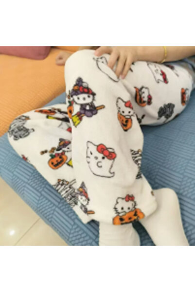 Choice79 بنطال بيجاما سميك من تشويس إم 1 بايوانشنغ بتصميم هيلو كيتي، مصنوع من...