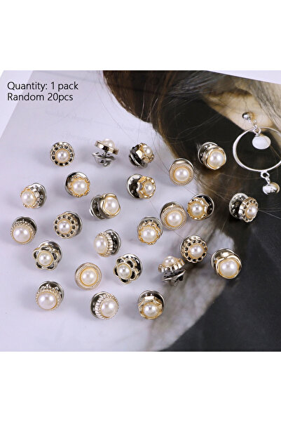 choice2 20pcs Pearl set 20pcs/Lot Button Brooch Prevent Accidental Exposure B...