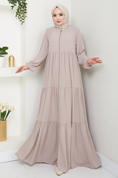 InStyle Three Gathered Beige Ferace