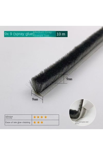 Choice10 شريط عازل للصوت والغبار مقاوم للرياح للأبواب والنوافذ، مقاس 5 أمتار،...