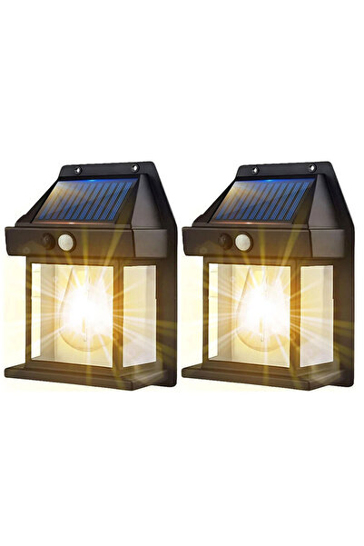 Choice1 قطعتان أو نصف أو أربعة مصابيح جدارية تعمل بالطاقة الشمسية مزودة بمستش...