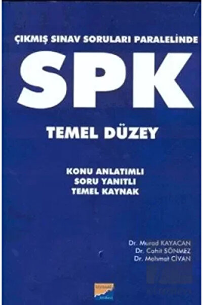 Siyasal Kitabevi Çıkmış Sınav Soruları Paralelinde SPK Temel Düzey
