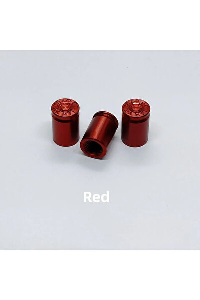 Choice1 أغطية صمامات علبة Red Bullet - مقاس قياسي أمريكي - 4 قطع لجميع السيار...
