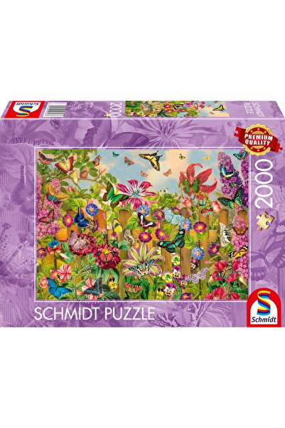 Schmidt Spiele Grădină frumoasă cu fluturi, puzzle 2000 de piese