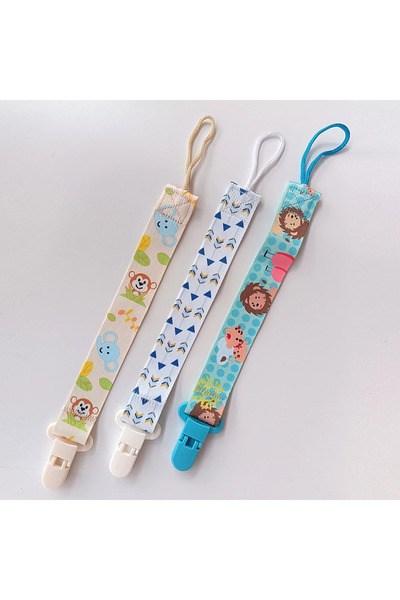 Choice3 سلسلة لهاية أطفال من القماش برسومات كرتونية مكونة من 3 قطع، لعبة لهاي...