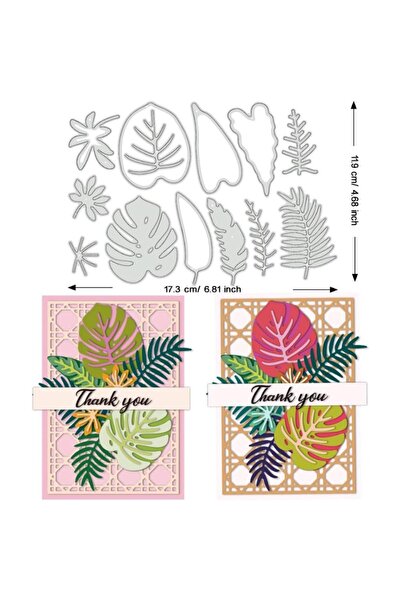 Choice6 قوالب تقطيع أوراق النخيل ثلاثية الأبعاد AECH09-00852، قوالب تقطيع أور...