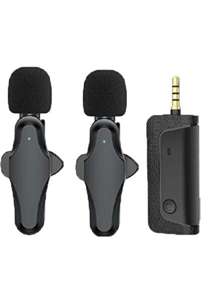 Generic ميكروفونات لاسلكية صغيرة الحجم لأجهزة iPhone و iPad و Android والكامي...