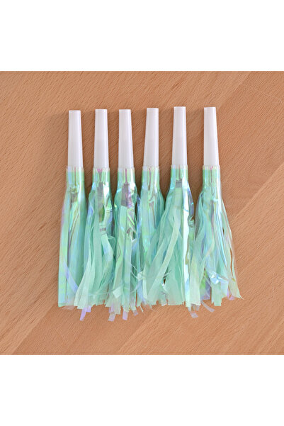 choice2 17X4X2 سم 6 قطع 6 قطع لعبة مكبر صوت صغير صفارة لتشجيع الأطفال في حفلا...