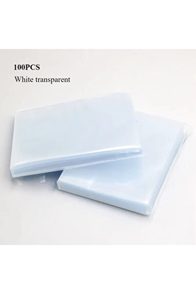 Choice8 أكمام بطاقات تداول شفافة بيضاء، مقاس 64 × 89، 100 قطعة، مثالية للتغلي...