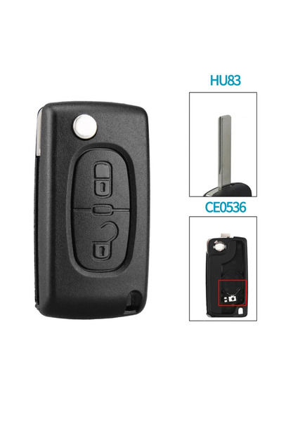 Choice11 2BT HU83 CE0536 KEYYOU 2/3 Butt for Peugeot 207 307 308 407 607 807 ...