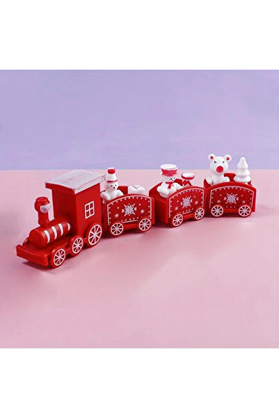 Choice3 زينة كعكة عيد الميلاد الحمراء (قطعة واحدة) - قطار صغير بلاستيكي - هدي...
