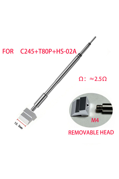 Choice7 رأس مكواة لحام كهربائية على شكل مجرفة C245-1401-10.5mm T12 C245، رأس ...