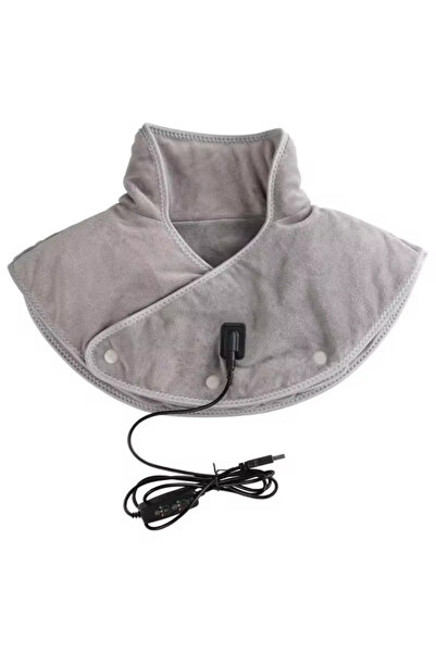 Choice وسادات تدفئة كهربائية رمادية اللون من جاست هيت ، لفّ تدليك الرقبة الكه...