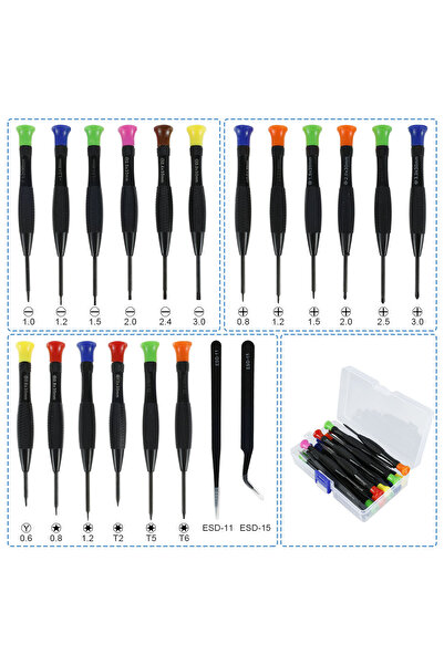 Choice3 20pcs 25Pcs Mini Magnetic Screwdriver Set Non-slip Micro Screwdriver ...