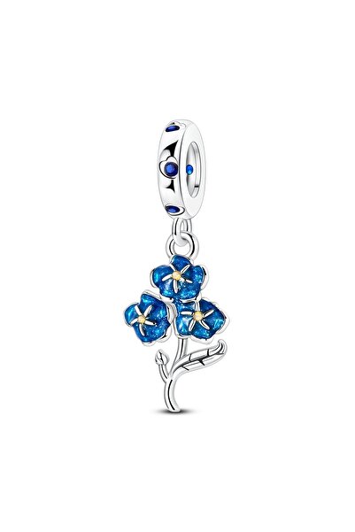 Choice14 KTC1851 Charms Original 925 Silver Blue Beads Fit Bracelet Pendant D...