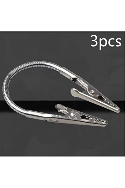 Choice3 3 قطع من مشابك التمساح متعددة الوظائف، قابلة للثني ومتينة، مزدوج رأسي...