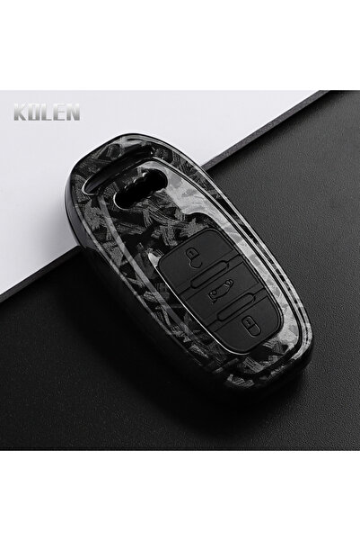 Choice3 F-Carbon only case ABS Carbon Fiber Style Car Key Case Cover For Audi...
