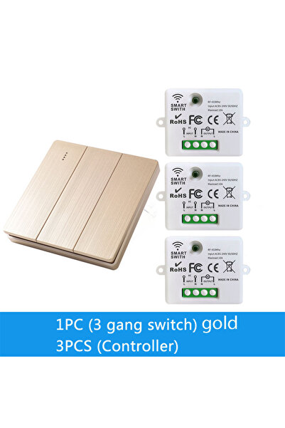 Choice3 لوحة حائط لاسلكية ذكية من جولد ثري 86 بتردد 433 ميجاهرتز، تعمل بجهد 1...