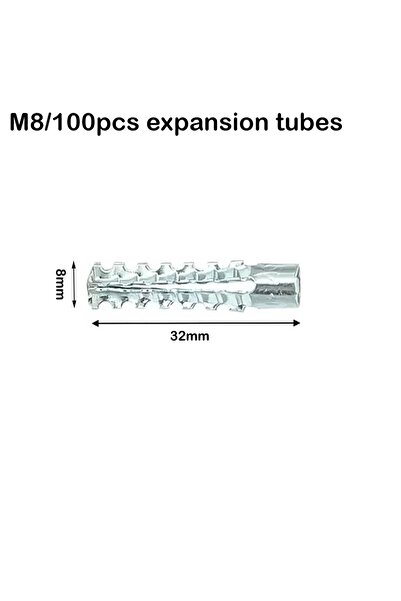Choice9 براغي تثبيت ذاتية الثقب مسننة معدنية M8، 100 قطعة، 20/50/100 مجموعة، ...
