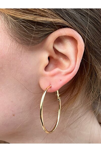 uyguntakıaksesuar Classic Gold Hoop Earrings – Timeless Stylish & Everyday Wear