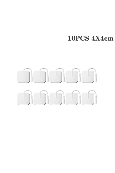 Choice3 ١٠ قطع من لصقات التحفيز الكهربائي مقاس ٤×٤ سم، وسادات أقطاب كهربائية ...