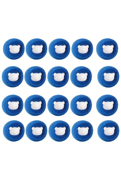 Choice3 كرة غسيل إسفنجية زرقاء اللون، 20 قطعة (5/10/20 قطعة)، لإزالة الوبر من...