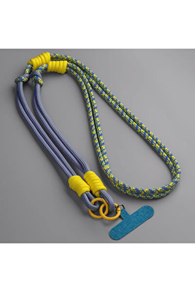 Choice5 حبل تعليق للهاتف المحمول من بوليستر /النايلون، لون أزرق مخضر ضبابي، 3...