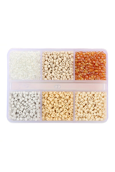 Choice11 13 720+pcs 6 Styles Glass Seed Beads 3mm, Glass Seed Beads Round Pon...