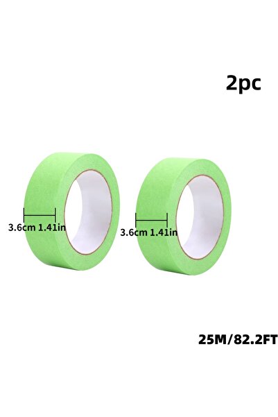 Choice5 شريط لاصق أخضر للدهان، 25 متر، 36 مم × 25 متر × قطعتين، شريط لاصق أخض...