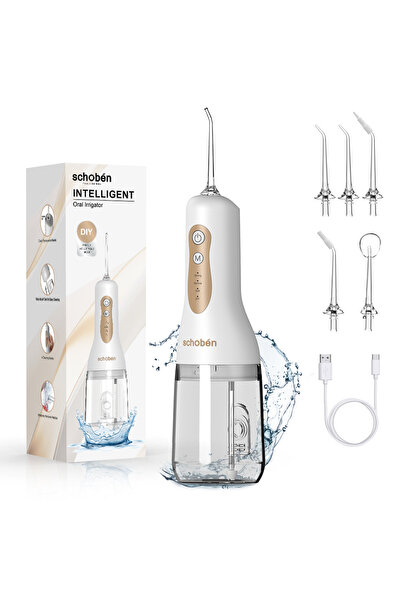 Choice جهاز L5D-B Schoben Water Flosser 2.0، جهاز تنظيف الفم المحمول، يتميز ب...
