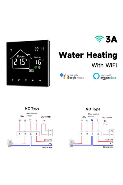 Choice1 WiFi Water Heating Tuya Smart Home Thermostat RF Battery Gas Boiler W...