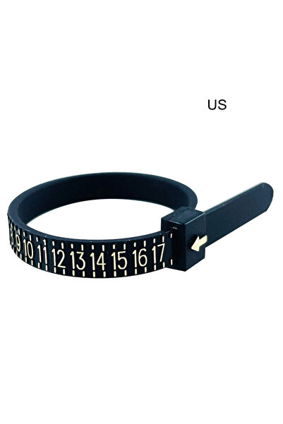 Choice5 US Sizer Black UK/US/EU/HK/JP Ring Sizer Finger Circumference Size Me...