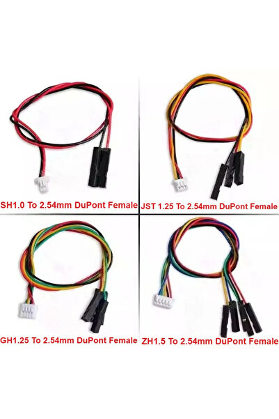 Choice24 موصل دوبونت ذكر 1P 200 مم 4P GH1.25mm 5PC SH1.0/MX1.25/GH1.25/ZH1.5/...